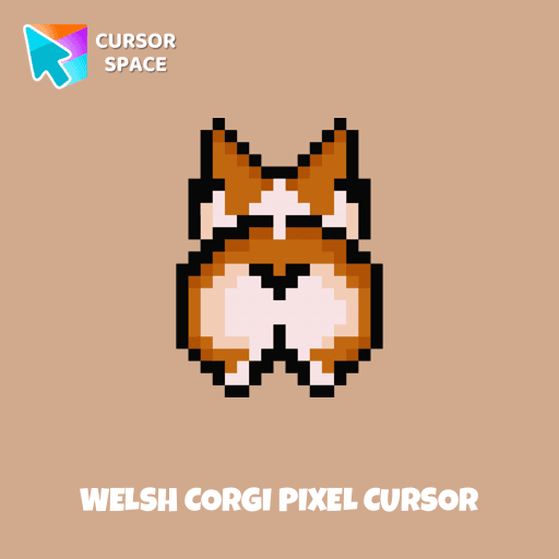 Welsh Corgi Pixel cursor pointer cursor